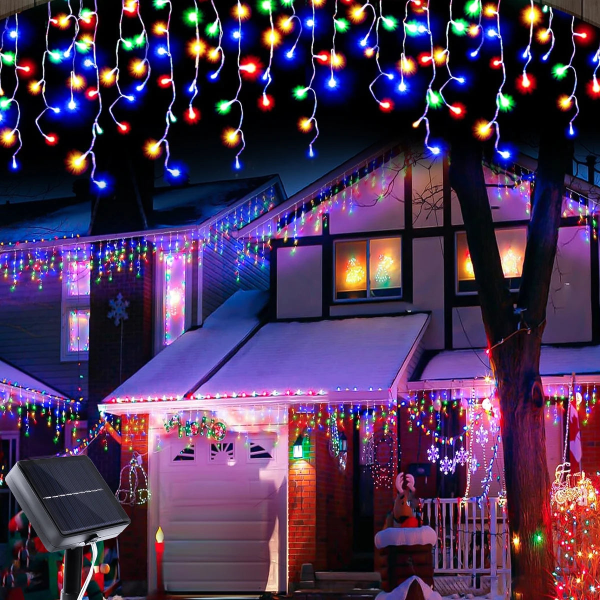 Christmas Icicle LED Lights | Waterproof Holiday Outdoor Decor