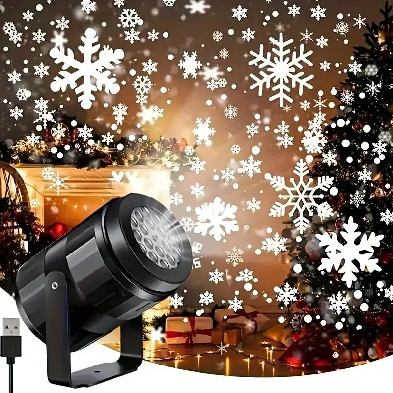 Snowflake LED Projector | Instant Winter Glow for Home & Outdoor