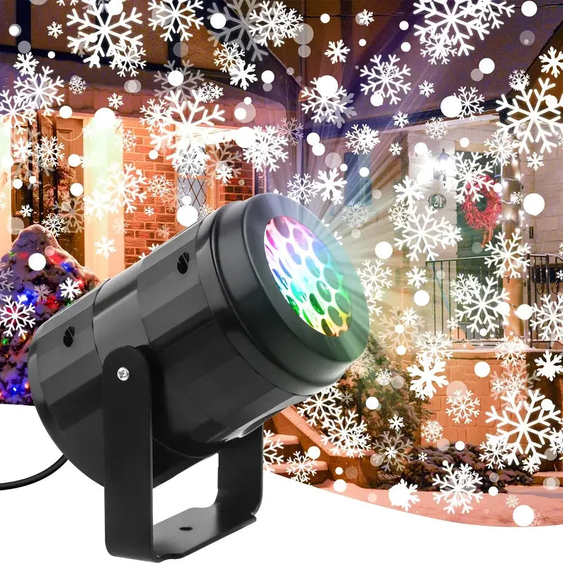 Snowflake LED Projector | Instant Winter Glow for Home & Outdoor