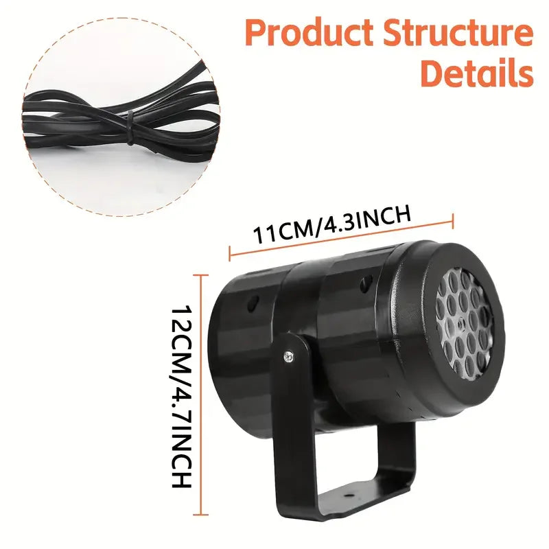 Snowflake LED Projector | Instant Winter Glow for Home & Outdoor