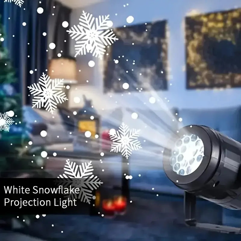 Snowflake LED Projector | Instant Winter Glow for Home & Outdoor