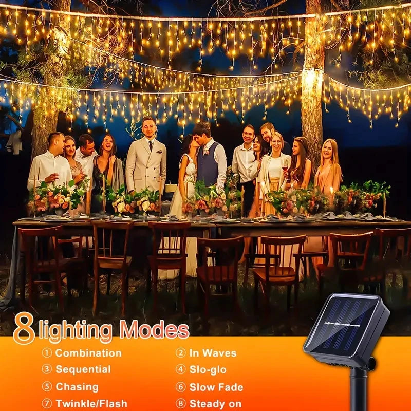 Christmas Icicle LED Lights | Waterproof Holiday Outdoor Decor