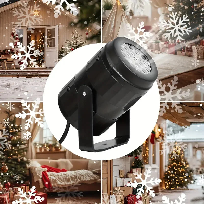 Snowflake LED Projector | Instant Winter Glow for Home & Outdoor